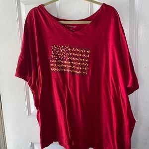 Catherine’s American flag top